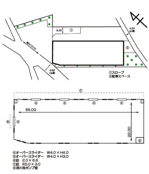 狭山市大字北入曽の倉庫の間取り