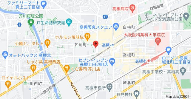 ロジュマン高槻ステーションフロントの地図