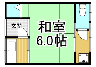 明月荘 西棟の間取り