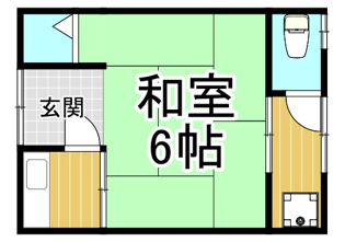明月荘 東棟の間取り