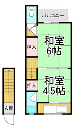 次屋2丁目文化の間取り