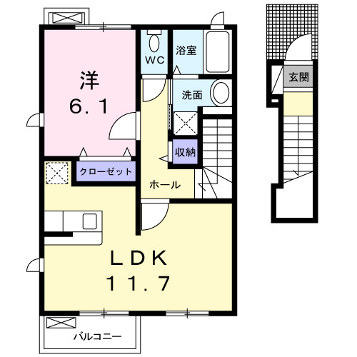 【間取り】 | アルワクトＣ