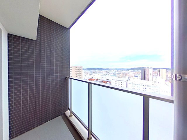 アウルステージ問屋町のバルコニー|北側のバルコニーです