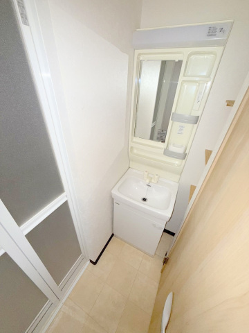 メルポート出汐の洗面所|脱衣スペースもあります