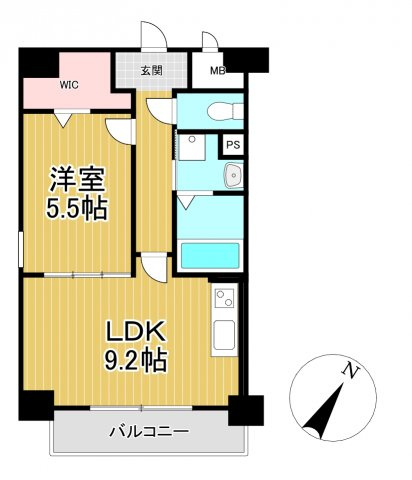 グランドシャトー花畑T・Sの間取り