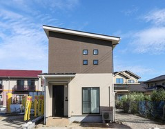 新古戸建　出雲市渡橋町の外観パース