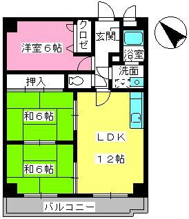【間取り】 | グランシャリオ南大橋