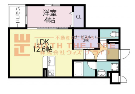 レオクラージュ試験場前【キャッシュバック対象物件】の間取り