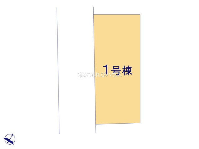 北本市東間　新築一戸建て　リーブルガーデン　01の区画図|1号棟