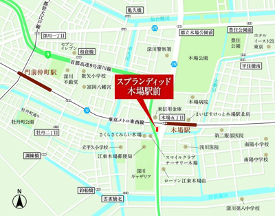 【地図】 | スプランディッド木場駅前