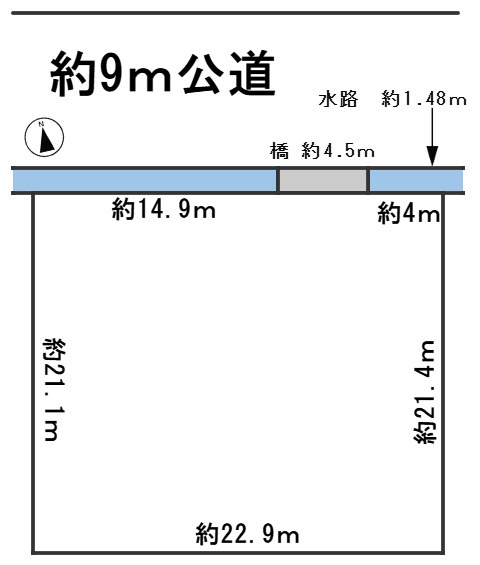 ６６１６７　岐阜市下土居2丁目土地の区画図