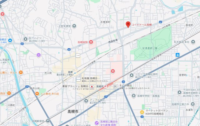 コートドール高槻の地図