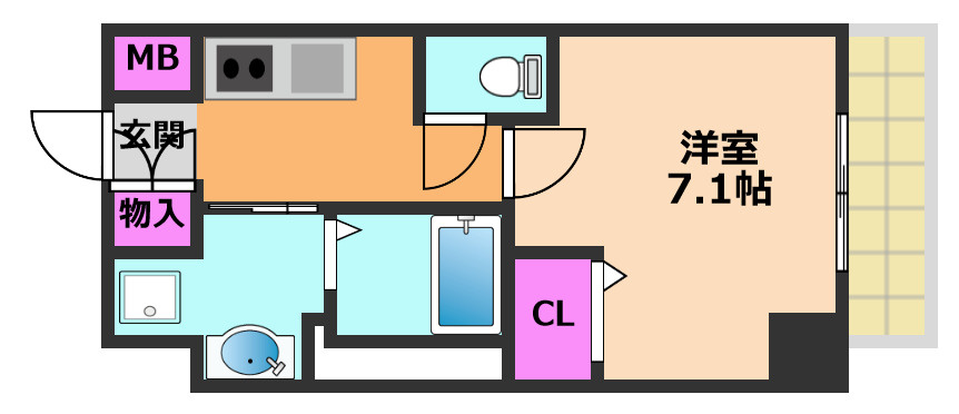 コートドール高槻の間取り
