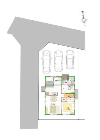 ひばりヶ丘建売④　新築戸建の区画図