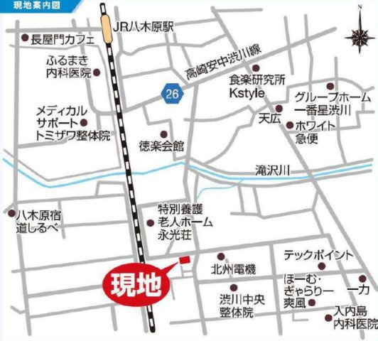 渋川市半田第6　２号棟(全２棟)　クリエートの家　新築建売分譲の地図