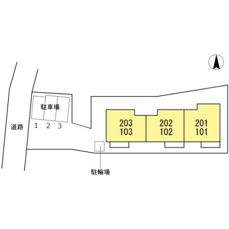 カーサポンティチェロの区画図
