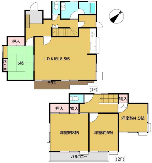 【間取り】 | 4LDKはリビングダイニングキッチンと4つの居室がある間取りで、大家族や二世帯住宅に最適。広々としたリビングで家族団らんを楽しみ、個室でプライベートな時間も確保でき、快適な生活を送ることができますよ。