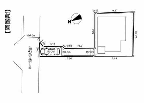 【仲介手数料０円】相模原市中央区宮下本町1丁目4期　新築一戸建ての区画図|相模原市中央区宮下本町1丁目4期　新築一戸建て