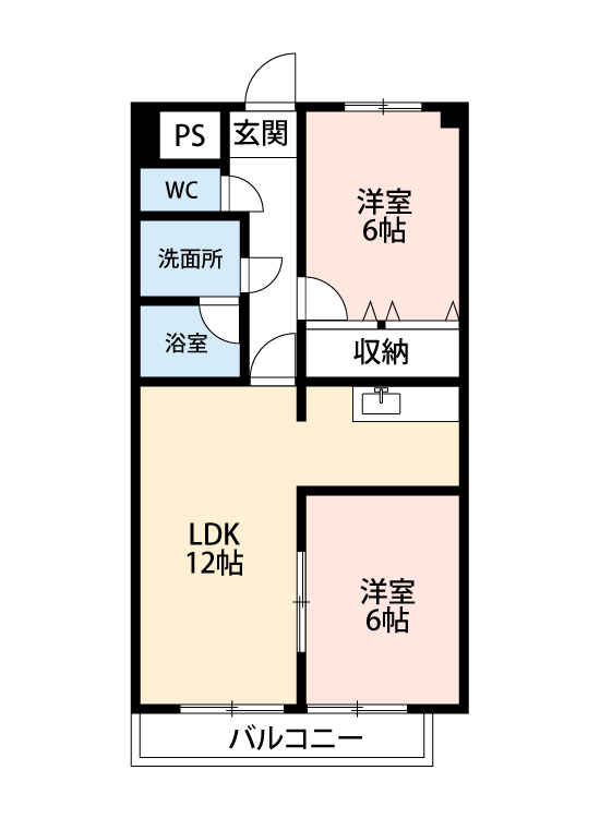 サンハイツ綾　　刈谷市近郊の賃貸ならクラスホーム刈谷店の間取り