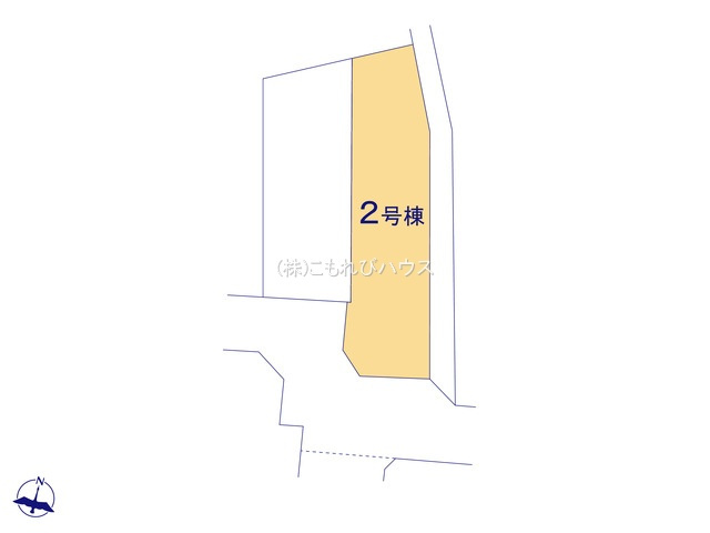 上尾市弁財１丁目　新築一戸建て　ブルーミングガーデン　02の区画図|2号棟