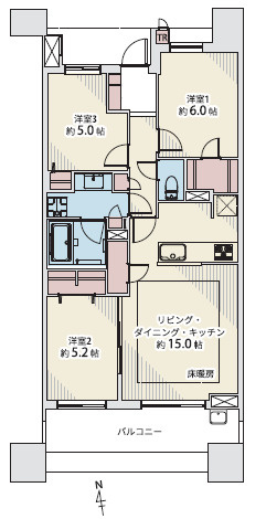 【間取り】 | Brillia品川中延