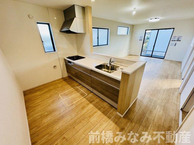 高崎市下之城町15期　２号棟(全４棟)　ずっとプラス　新築建売分譲のキッチン|コンパクトなキッチンで掃除もラクラク