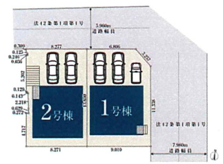 【区画図】 | 名古屋市名東区猪子石1丁目2104【仲介手数料無料】新築一戸建て 1号棟