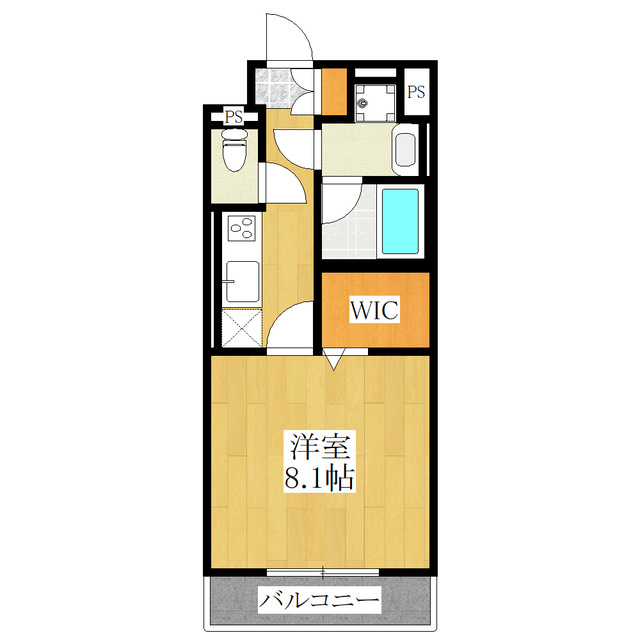 カーサコリーナの間取り|東向きのお部屋です☆