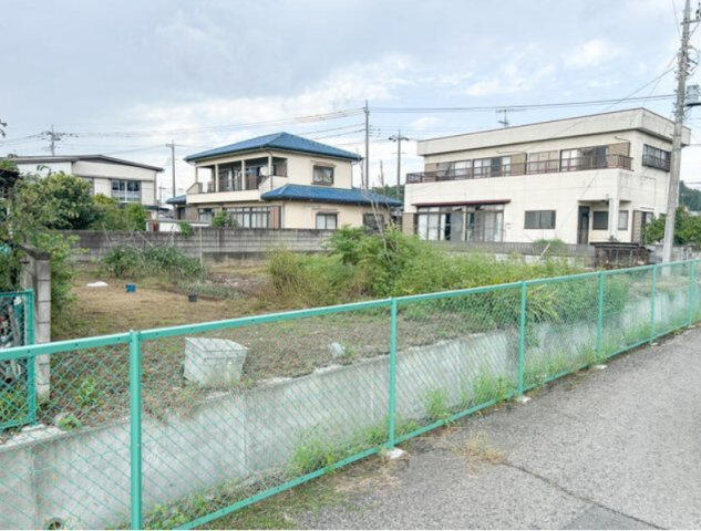 佐野市山越町　売地の前面道路含む現地写真
