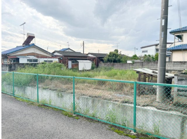 佐野市山越町　売地の前面道路含む現地写真