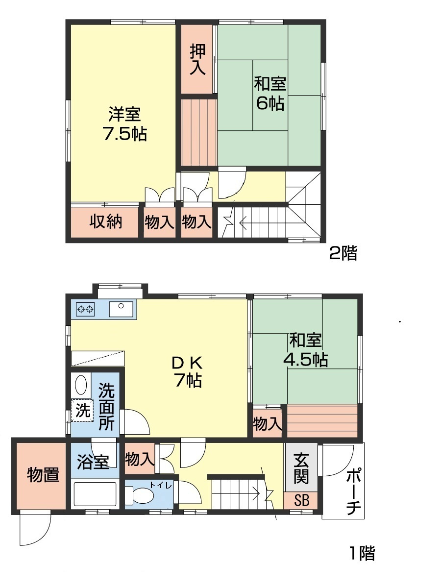 泉中央2丁目貸家の間取り
