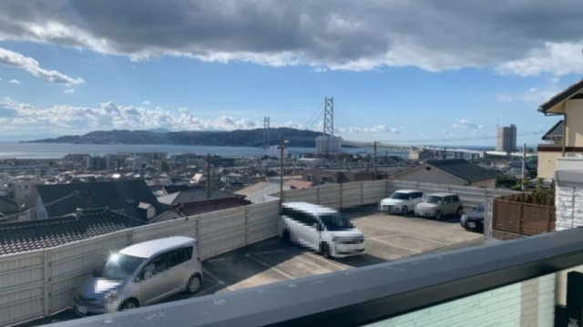 神戸市垂水区霞ヶ丘3丁目の展望|眺望良好◎2階から明石海峡大橋が一望できます！