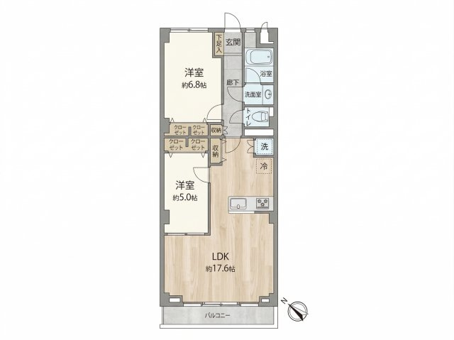 【間取り】 | 山手町マンション