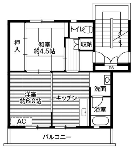 ビレッジハウス荒木1の間取り