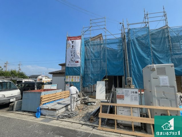 姫路市大津区恵美酒町　第3期　新築一戸建ての外観|周辺は落ち着いた街並みの住宅地！子育てがしやすい住環境です！まだ未完成ですが、現地でしかわからない事もございます。是非一度ご覧ください。