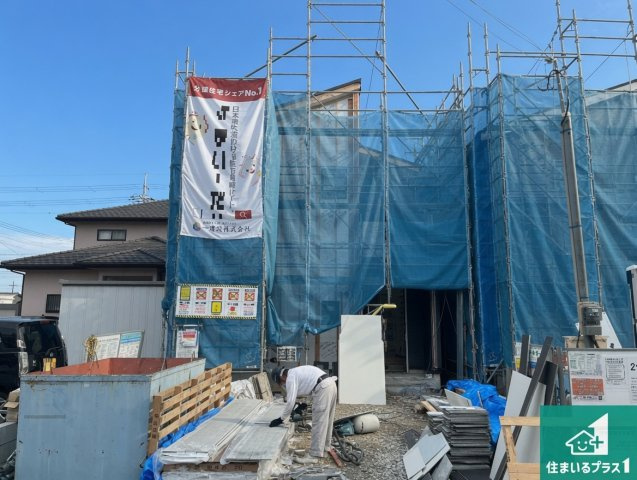 姫路市大津区恵美酒町　第3期　新築一戸建ての外観|周辺は落ち着いた街並みの住宅地！子育てがしやすい住環境です！まだ未完成ですが、現地でしかわからない事もございます。是非一度ご覧ください。
