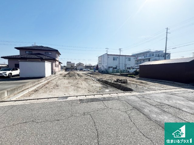 姫路市大津区恵美酒町　第3期　新築一戸建ての外観|周辺は落ち着いた街並みの住宅地！子育てがしやすい住環境です！まだ未完成ですが、現地でしかわからない事もございます。是非一度ご覧ください。