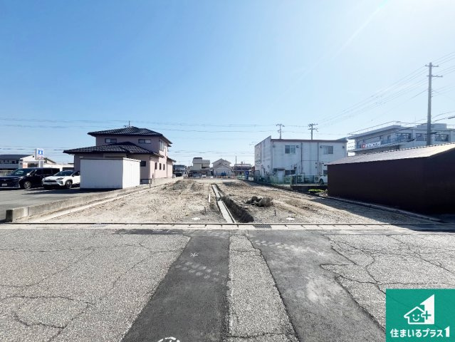 姫路市大津区恵美酒町　第3期　新築一戸建ての外観|周辺は落ち着いた街並みの住宅地！子育てがしやすい住環境です！まだ未完成ですが、現地でしかわからない事もございます。是非一度ご覧ください。