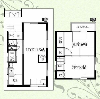 【間取り】 | 中田南戸建