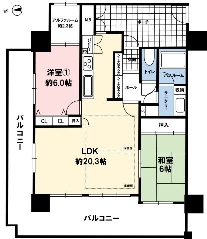 アルファステイツ宍道湖の間取り
