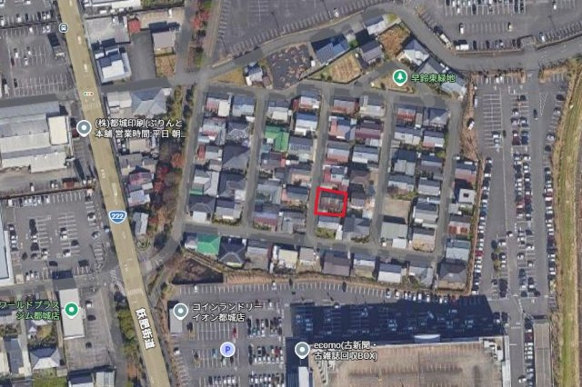 都城市早鈴町の売地の外観