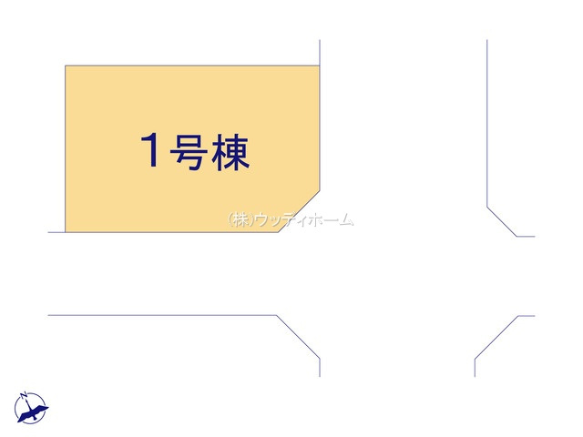 越谷市赤山町1期　新築一戸建ての区画図