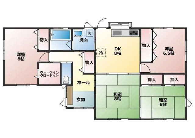 【間取り】 | 益城町大字木山 | 平屋で考えられた動線の間取りです♪