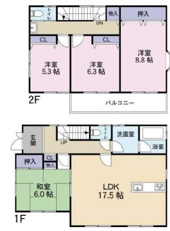 【間取り】 | 佐倉市中志津5丁目