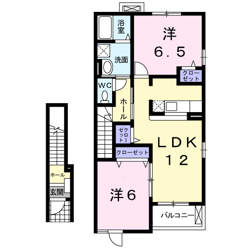 サンライト若松Ⅰの間取り