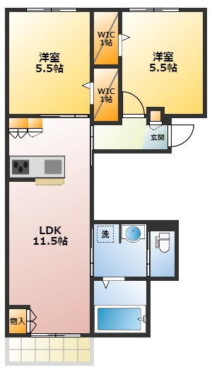 Maison Mの間取り