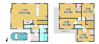 【間取り】 | 西区浜寺船尾町西2丁 新築戸建 | 南海本線「諏訪ノ森」駅　徒歩10分！
2026年1月新築の戸建住宅です。