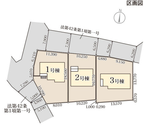 リーブルガーデン安中市板鼻の区画図