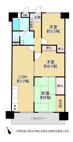 【間取り】 | 茶売団地4号棟（C-7）