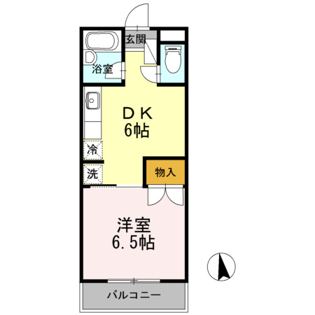 スイートピアfuji　B棟の間取り